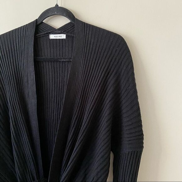 Mod rEF-Wrap ribbed long sleeve cardigan - Picture 5 of 8